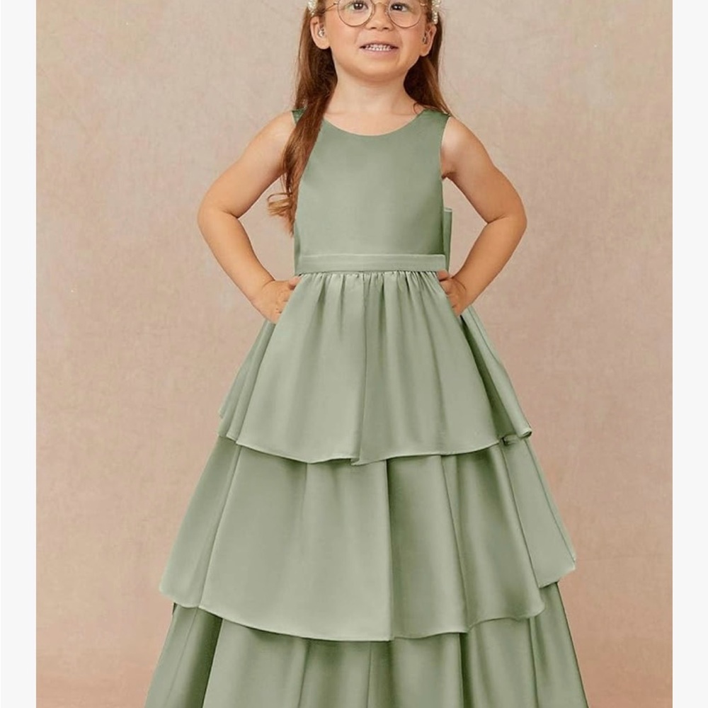 Flower girl  Tiered Dress for Girls